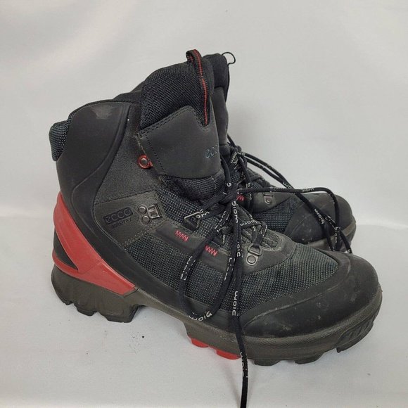 Ecco Mens Biom Hike 1.2 Gore-Tex Hiking Trail Mid Boots Black Titanium Size 45 - Picture 2 of 10